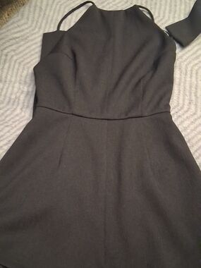 L'Academie Black Halter Romper
